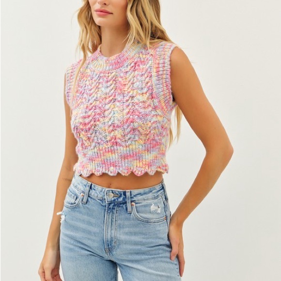 Multi colored sweater vest - Picture 8 of 9